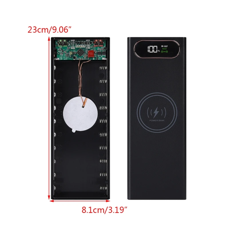 Двойной внешний аккумулятор для телефона USB-зарядка QC 3 0 PD