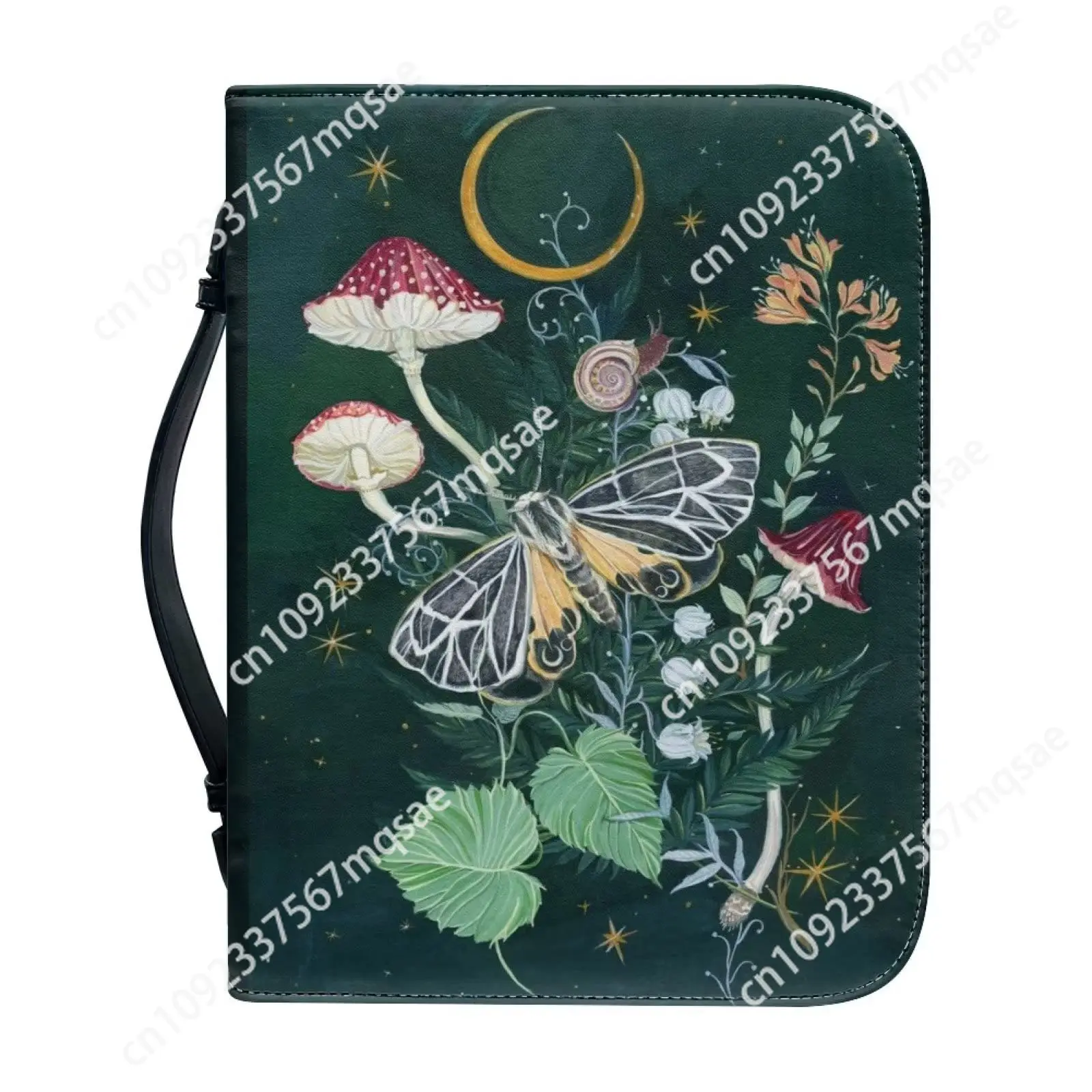Модная ночная грибная печать библейский стих чехол для Библии сумка переноски