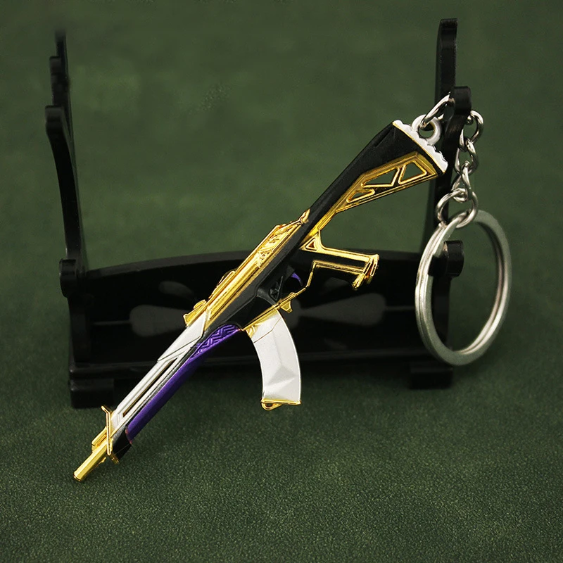 

Valorant оружие, винтовка Vandal Prime Reaver 2,0, нож-керамбит, металлическая модель искусственного меча самурая, брелок, подарок, игрушка для Бо