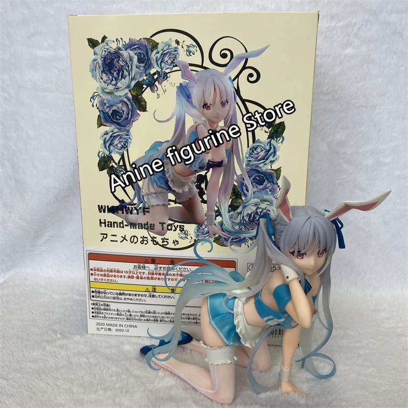 

Anime Figurine Chris Aqua Blue Bunny BINDing 1/4 Figure Sexy Girl Action Collectible Doll Gift Figures Ornament