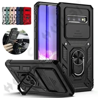case for samsung s10 plus s20 s21 fe s20 fe s22 plus ultra a73 a53 a13 a03s military grade protection phone slide camera cover