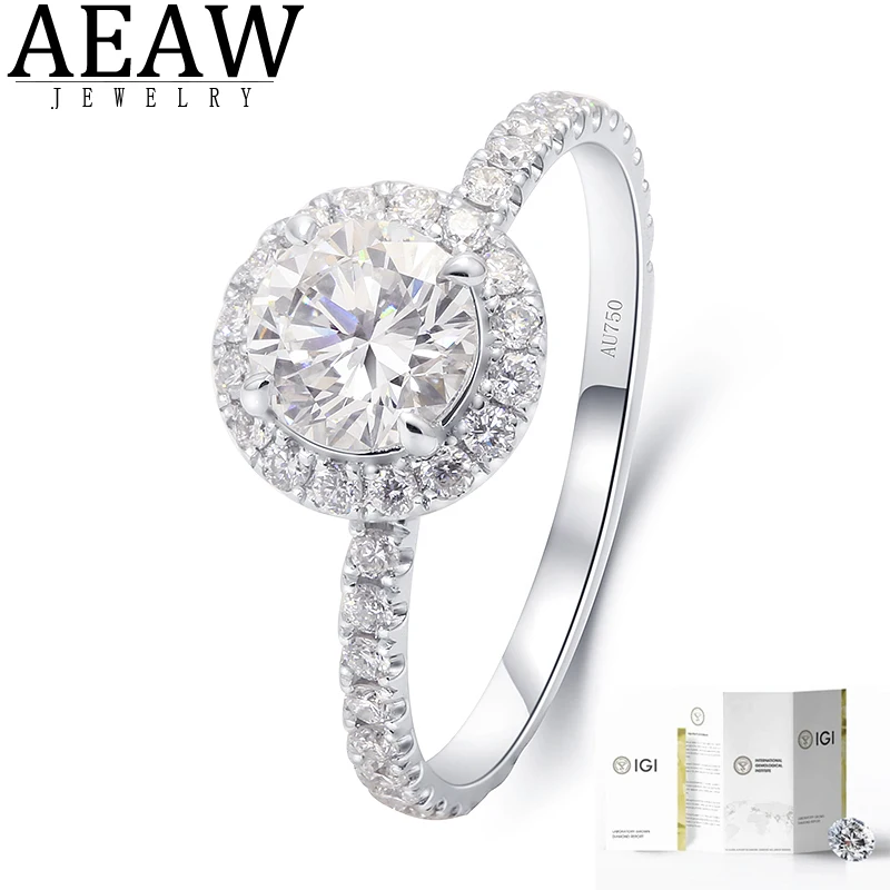 

Gold 14K Original 1.004ct CVD HPHT Diamond Engagement Promise Rings for Couples Girlfriend