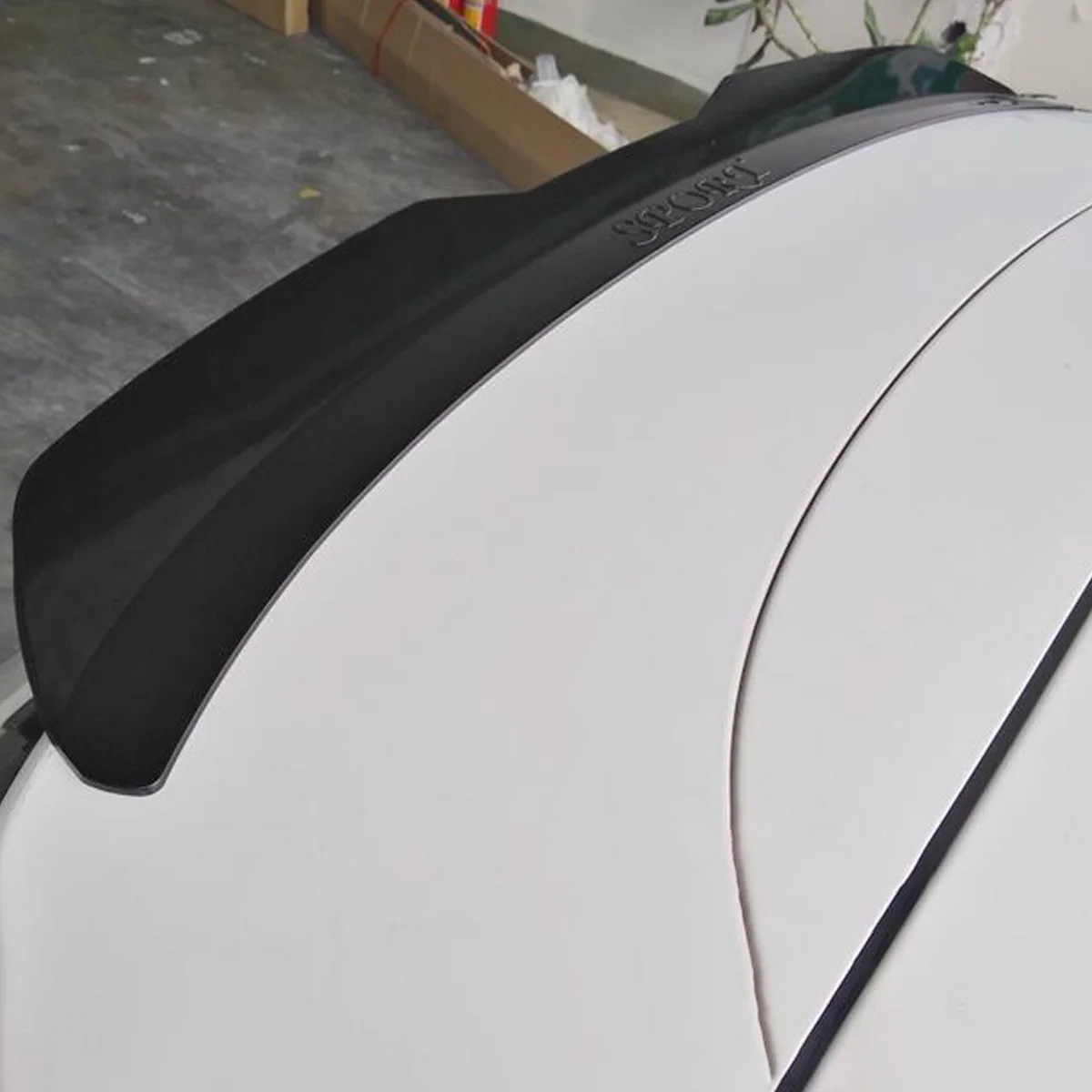 

100cm Universal Roof Spoiler Car-Styling ABS Black Spoilers P-Style Tail Spoiler DIY Refit Spoiler Rear Wing Lip Trim Sticker
