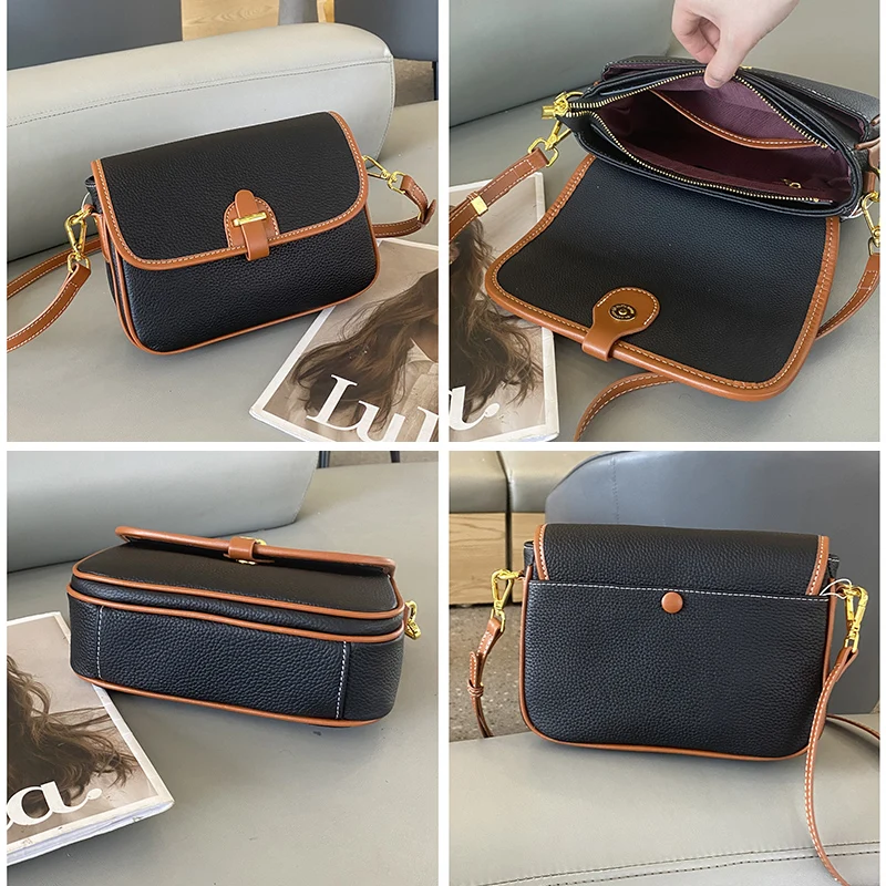 Женские сумки из натуральной кожи маленькие квадратные на плечо женские через