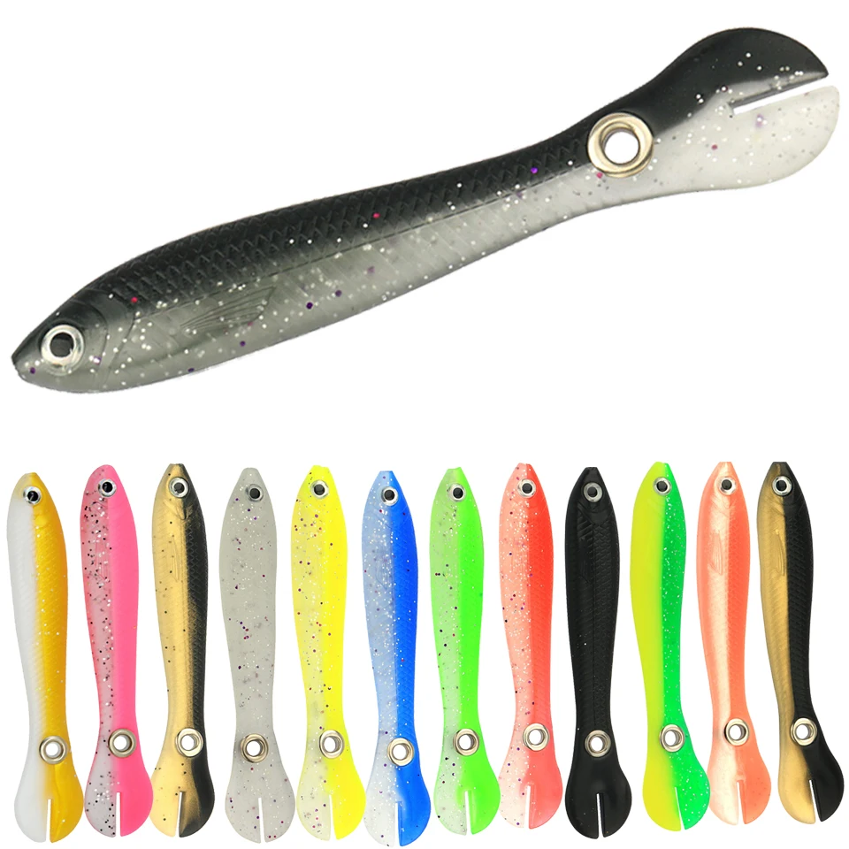 

4PCS/Lot Soft Fishing Lures Silicone Bait 10CM 6G For Fishing Shad Swimbait Wobblers Artificial Tackle Soft Fishing Lures Bait