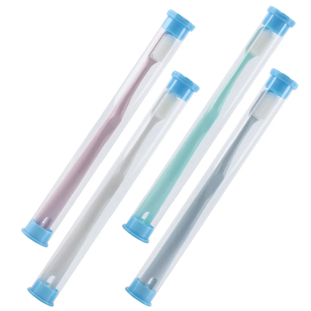 

4 Pcs Men Women Cleaning Teeth Cleanser Cleaner Tools Adult Toothbrushes Major Professional Portable