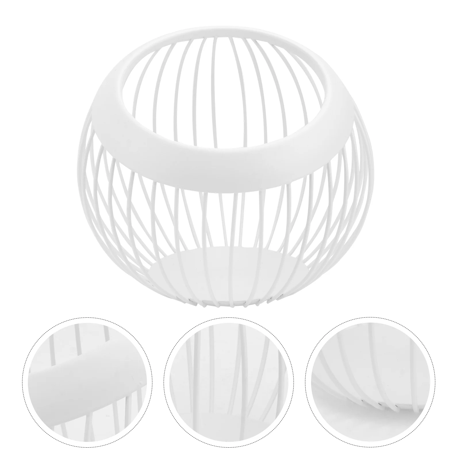 

Basket Fruit Storage Metal Bowl Wire Bread Vegetable Countertop Hanging Organizer Stand Kitchen Bathroom Holder Iron Household