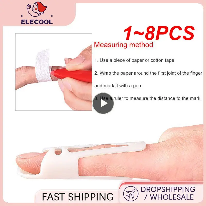 

1~8PCS Finger Splints Brace Arthritis Joint Corrector Finger Support Fixed Finger Straightener Brace Orthopedic Correction