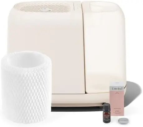 

Plus, White, Large Room Humidifier, Large Living Space, 36HR Run Time, 5.5L Tank - Includes Humidifier Plus, Diffusion Well, Un