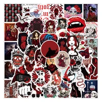 103050 pcs red gothic wind girls skull sticker luggage motorcycle laptop refrigerator skateboard pvc decal sticker for kid