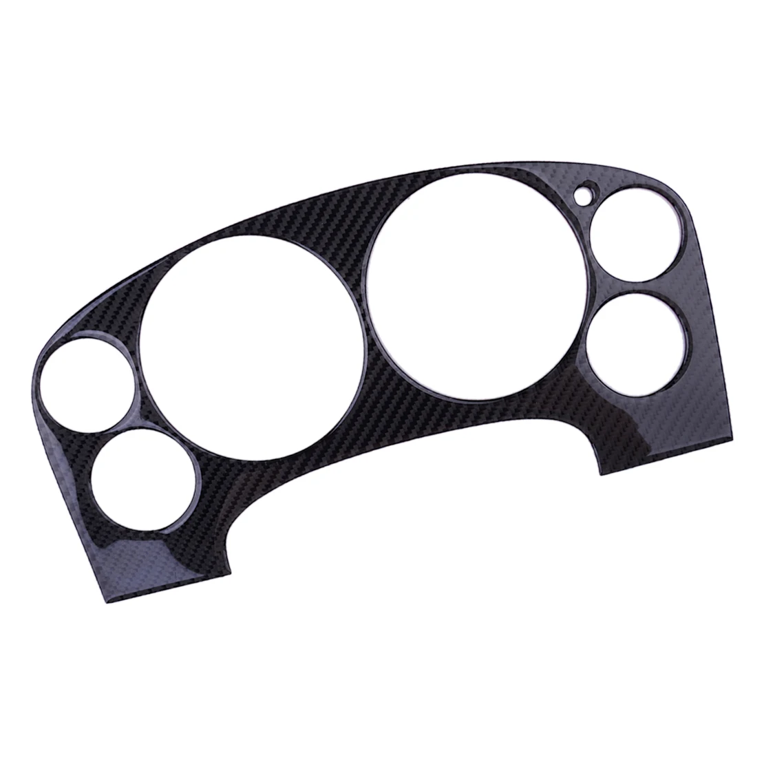 Черная Обложка спидометра из углеродного волокна для приборной панели подходит