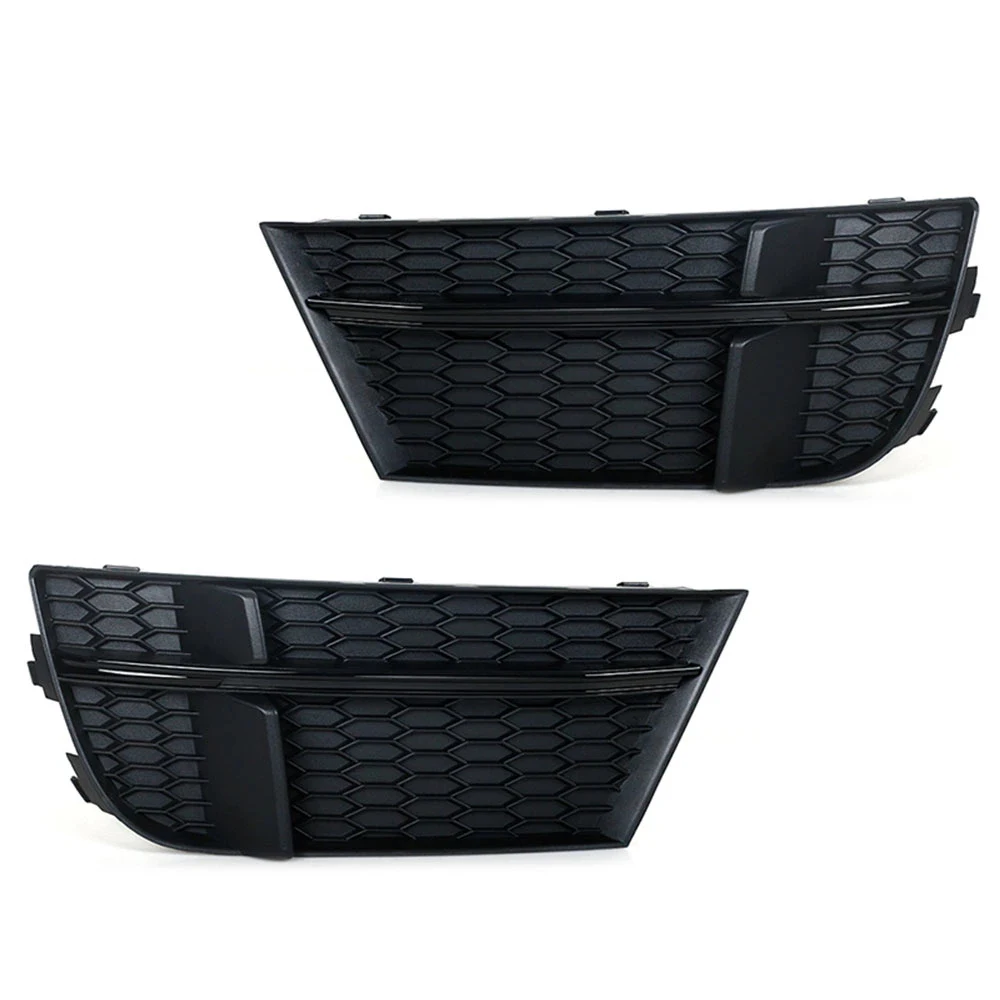 

1 Pair Car Modified Accessory Fog Light Cover Lamp Frame Grille Black Car Accessories for-Audi A3 S3 2017-2019