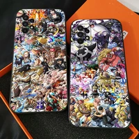 one piece anime phone case for samsung galaxy s20 s20 fe s20 lite s20 ulitra s21 s21 fe s21 plus s21 ultra liquid silicon soft