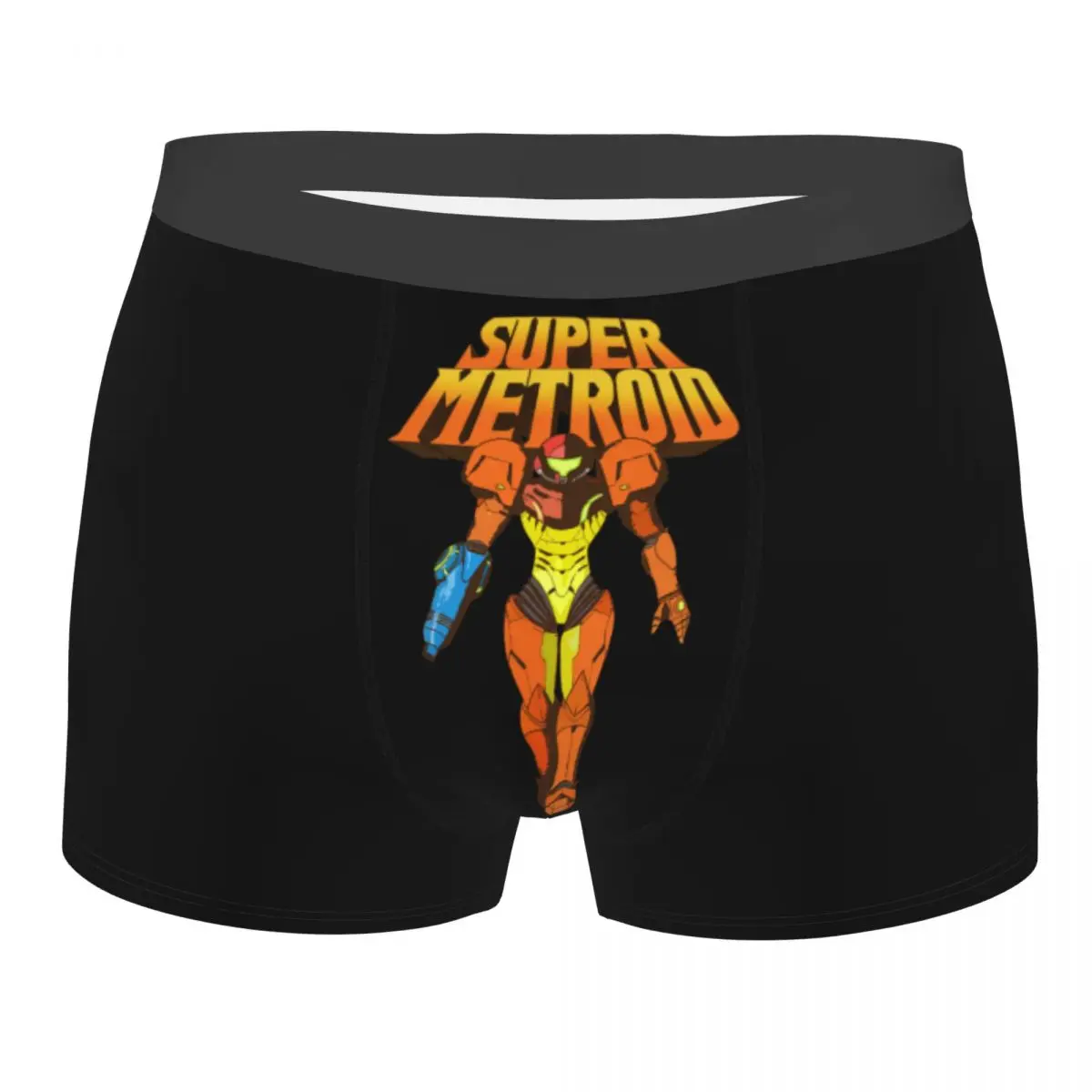 

Мужское нижнее белье Super Metroid, боксеры, шорты, трусы, забавные мужские трусы со средней талией