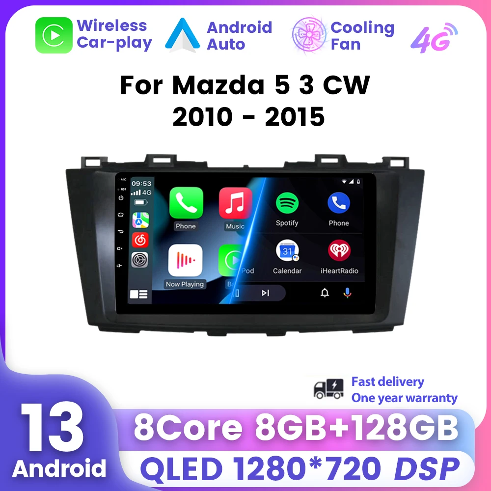 Автоматическая Стереосистема Android 13 9 Дюймов Для Mazda 5 3 Cw 2010-2015 Автомобильный