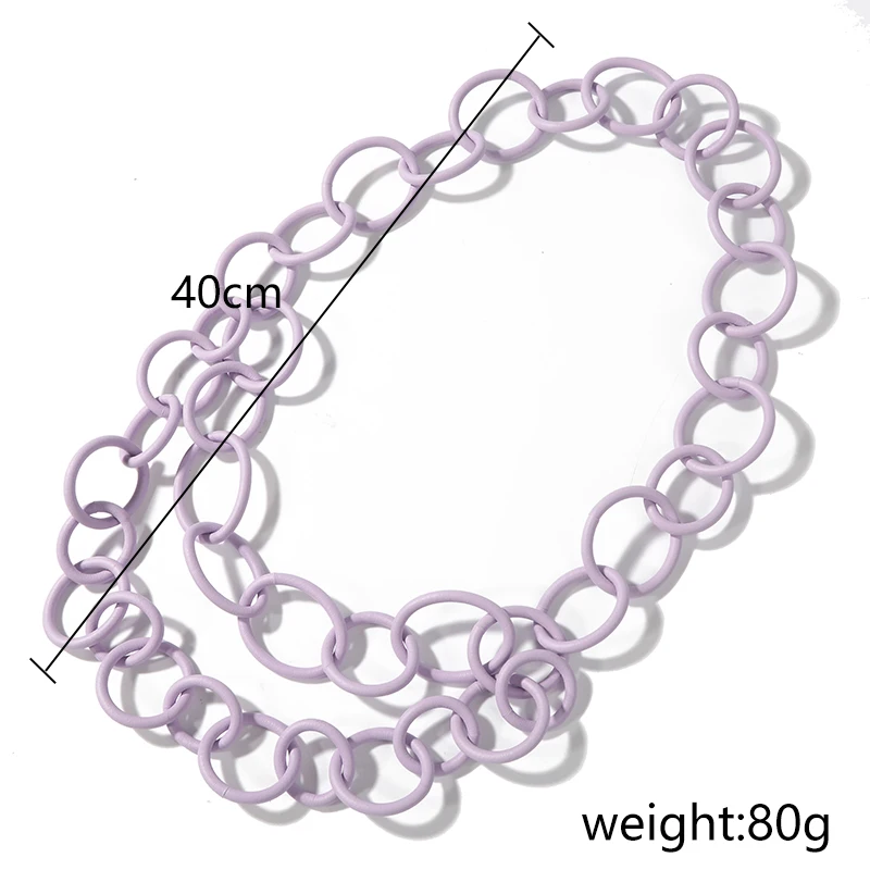 New Designer Handmade Women Necklaces Bohemia Style Sweater Chain Silicone Rubber Chains Necklaces Vintage Clothes Accessories