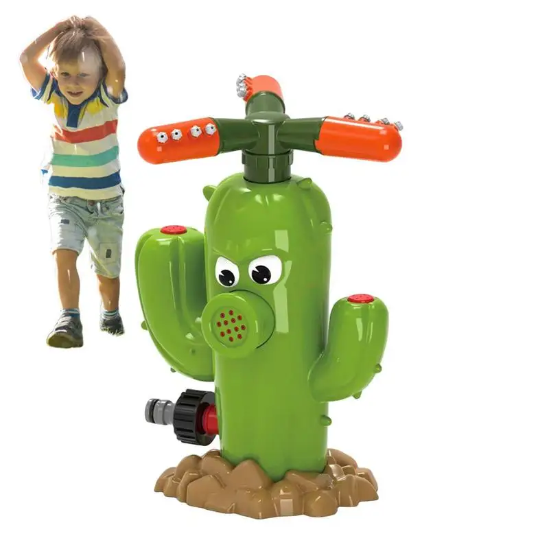 

Water Spray Outdoor Toy Cactus Sprinkler Backyard Garden Water Toys Summer Yard Cartoon Splash Sprinkler Bath Toy For Kids