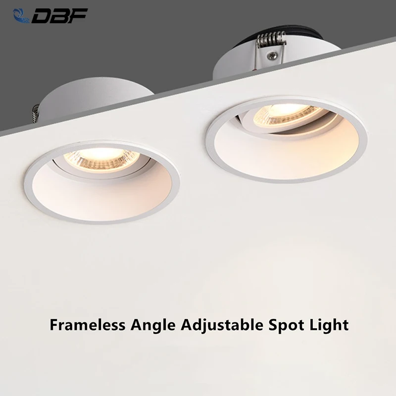 

Dimmable LED Downlight Recessed Anti-Glare Downlights 5W 7W 12W 15W Angle Adjustable Ceiling Spotlight For Corridor Aisle Decor