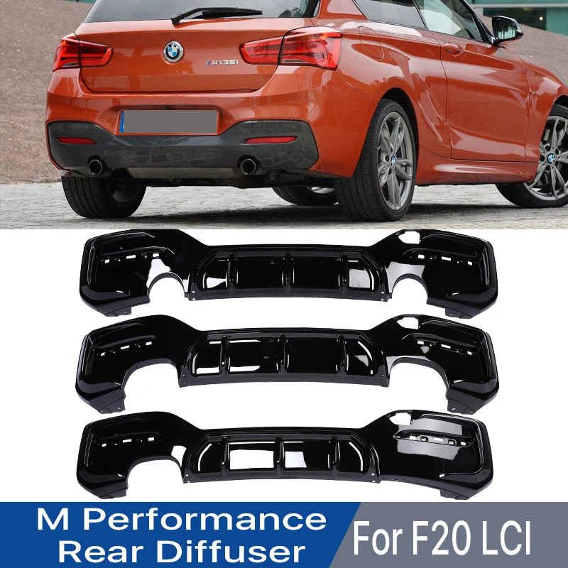

M Performance M Tech Sport Rear Bumper Diffuser Lip Body Kit For BMW 1 Series F20 F21 LCI M135i M140i 2015 2016 2017 2018 2019