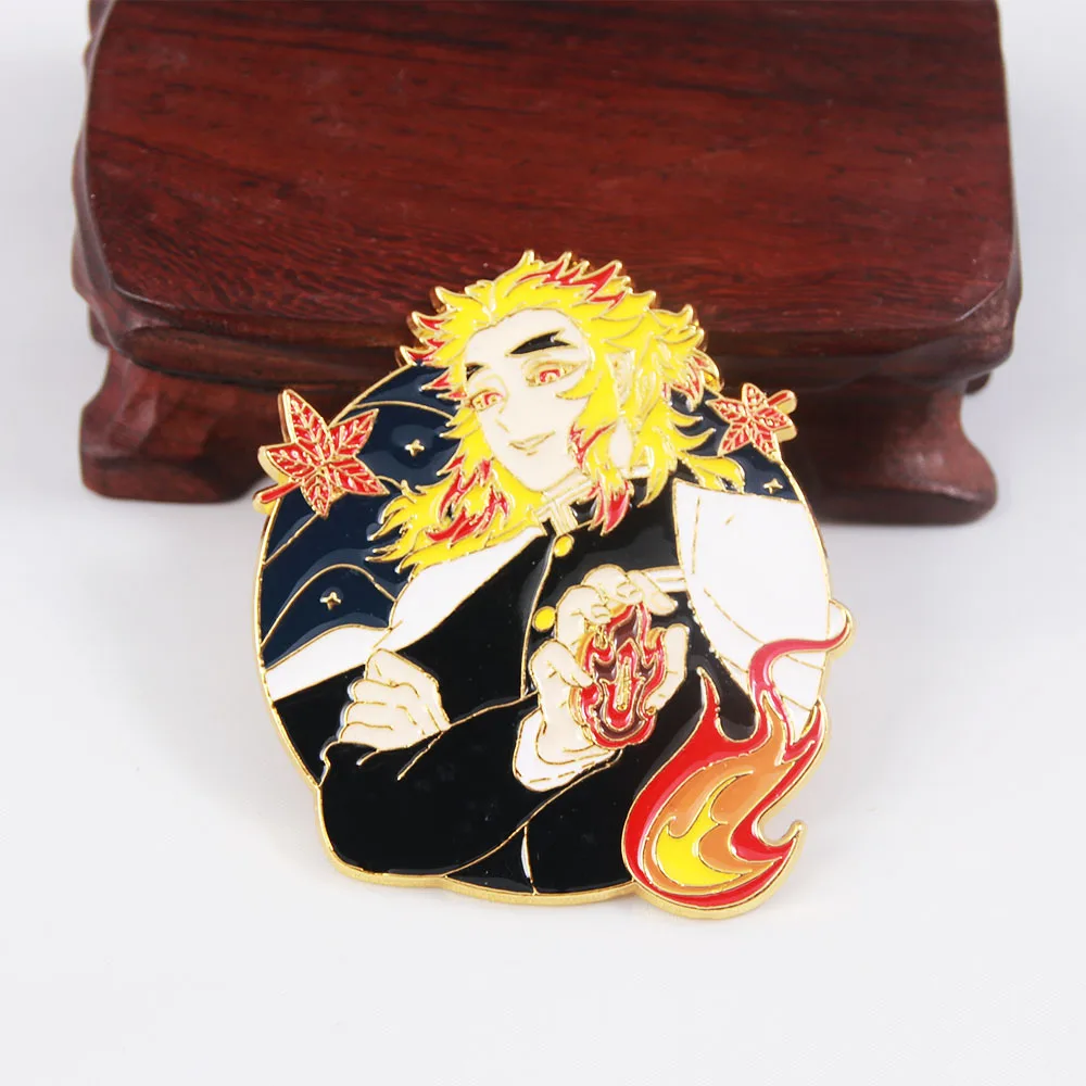 Металлические Значки для косплея из аниме рассекающий демонов брошь реквизит