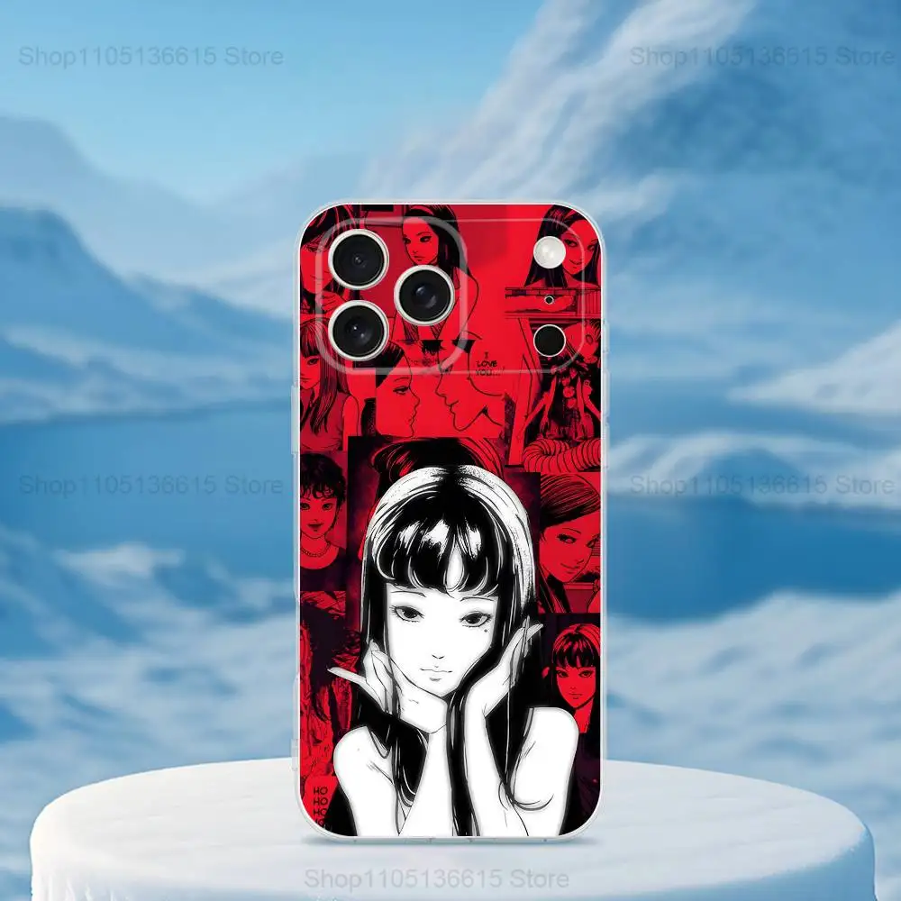 Comics T-Tomie J-Junji ito Phone Case For iPhone 16,15,14,13,12,11,17 Pro,Max,Plus,X,XS,XR,SE,Mini Transparent Soft Cover (art.: 3920d20aeff0c) - 3920d20aeff0c