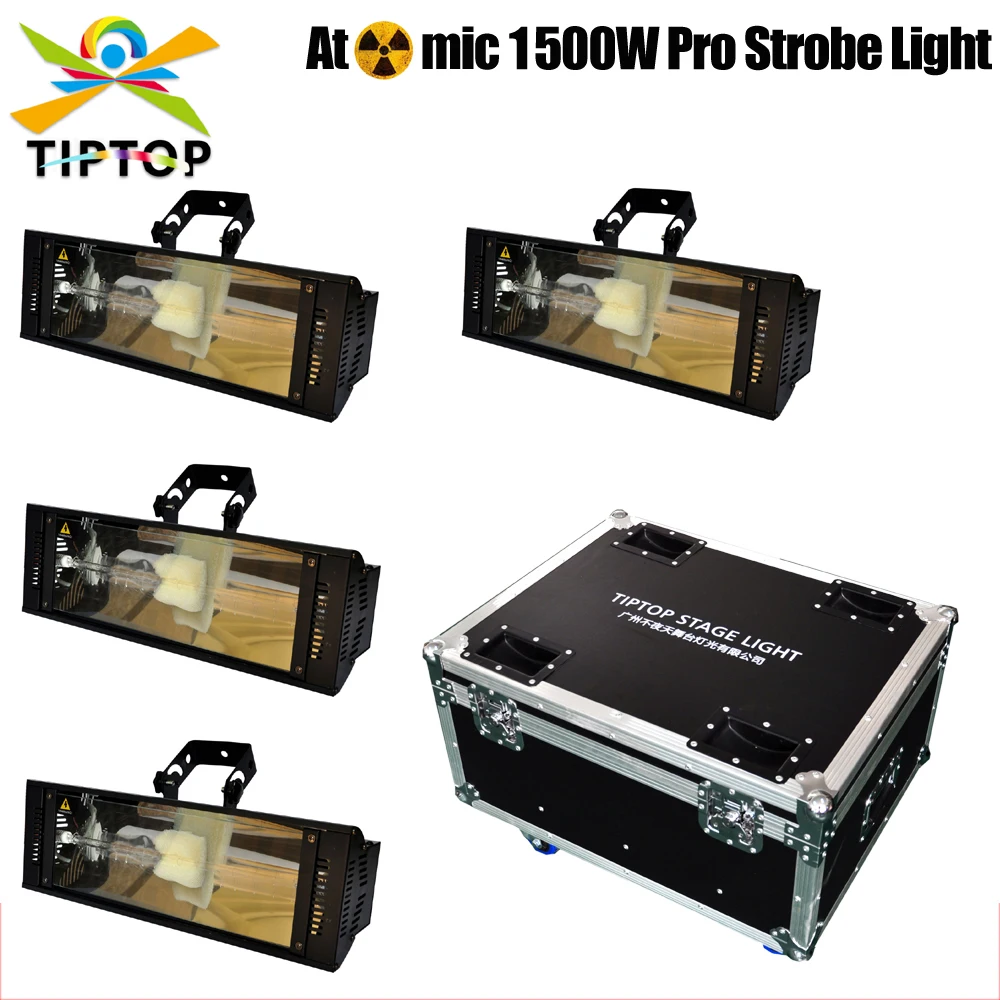 

4IN1 F light чехол Pack 1500W стеклянная лампа профессиональный сценический стробоскоп свет DMX Звук автоматическое управление высокая скорость осветительный эффект