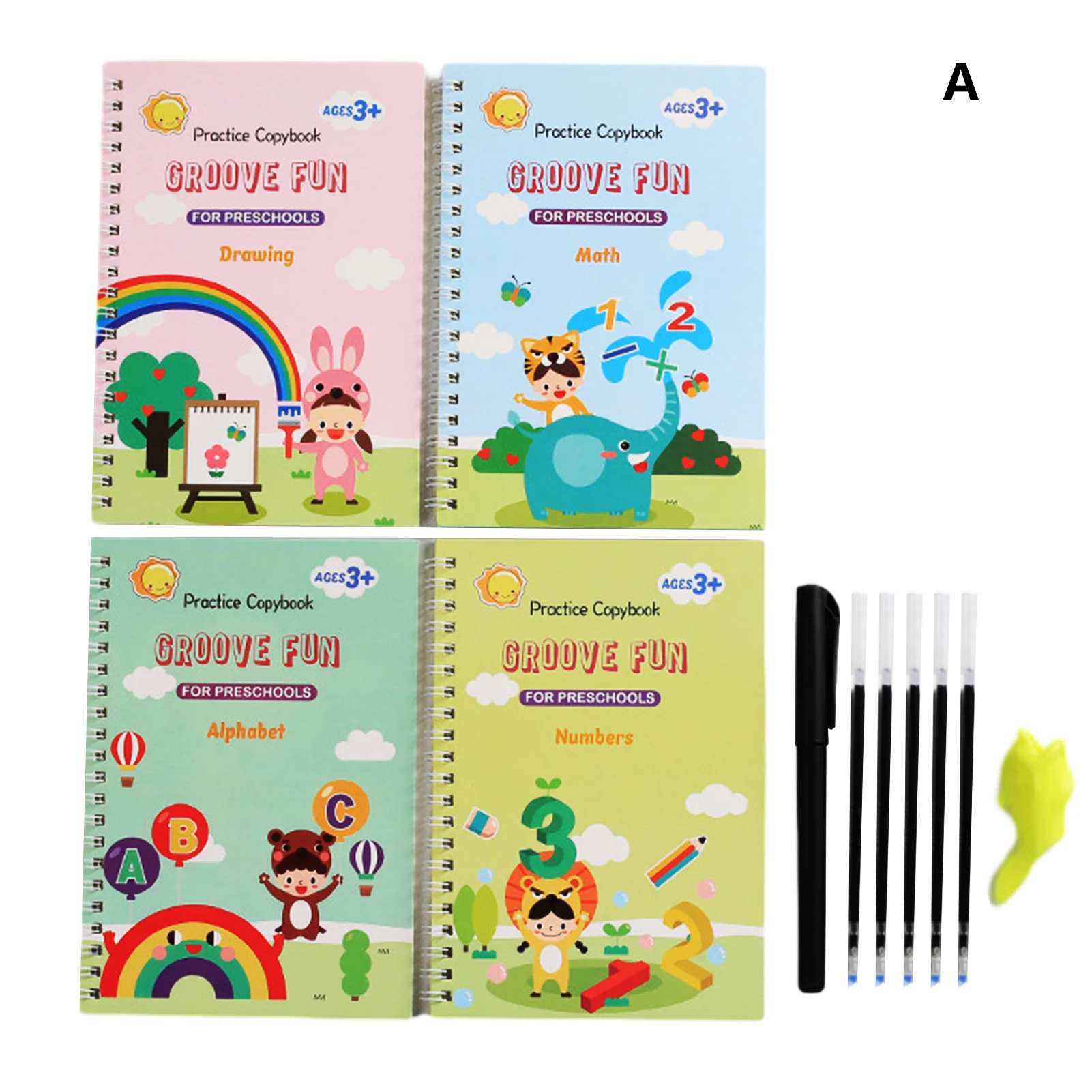 Smooth Writing Calligraphy Reusable For Kids Early Education Preschooler Kindergarten Practice Copybook Training School