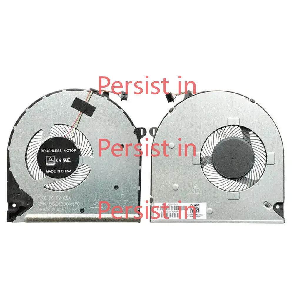 CPU вентилятор охлаждения для HP 15-DU 15S-DU0002TX 15-DW 15-DW0043DX L52034-001