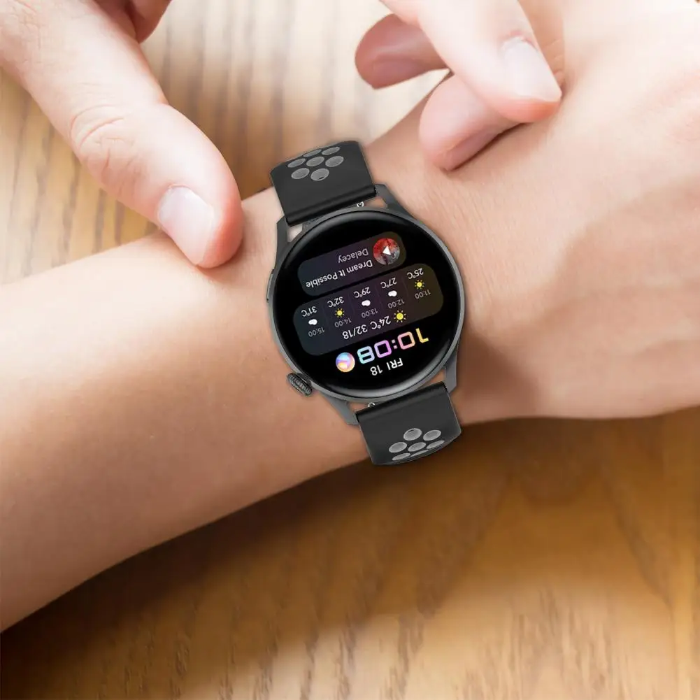 Ремешок силиконовый для смарт-часов водонепроницаемый мягкий браслет Huawei Watch