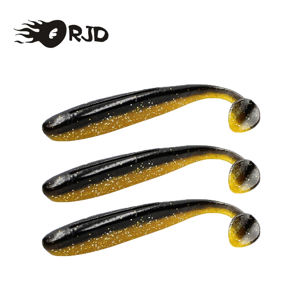 

ORJD 5/10/20/30Pcs Jig Wobblers Fishing Lure Silicone Worm Soft Bait T Tail Swim Shiner Artificial Baits Carp Bass Pesca Tackle