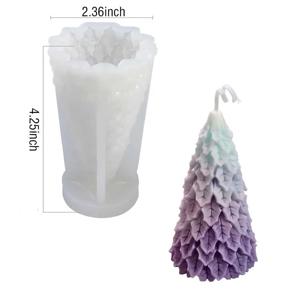 3D Свеча в форме рождественской елки