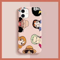 bandai japan anime one piece phone case for iphone 11 12 13 mini pro xs max 8 7 6 6s plus x xr solid candy color case