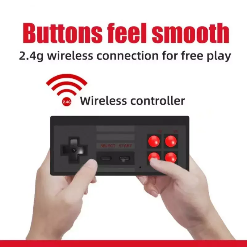 

NEW2023 Handheld Gaming Console Mini Game Stick Built-in 800 Classic 8-bit Games Video Game Console Dual Wireless Gamepa