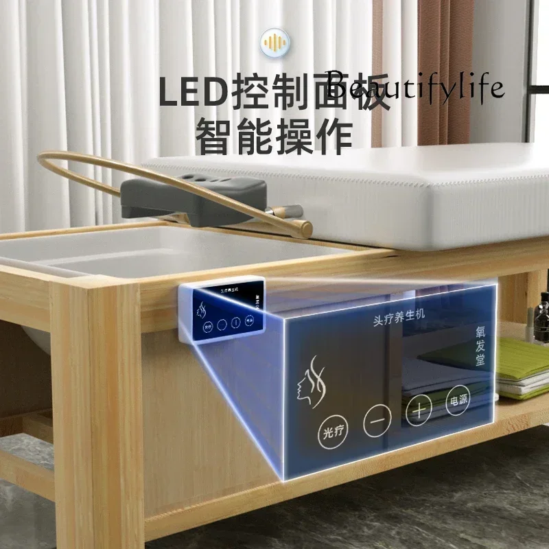 Тайское кресло для шампуня с циркуляцией воды парикмахерская плоская