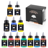 sagud acrylic paint set of 12 colors 30ml bottles water based waterproof ready to airbrush for model shoes woodfabricleather