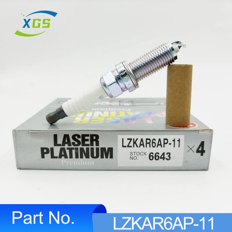 

4/6pcs LZKAR6AP-11 6643 Platinum Spark Plugs For Nissan Qashqai X-Trail Micra Note March Lafesta Cube Livina LZKAR6AP11 6643