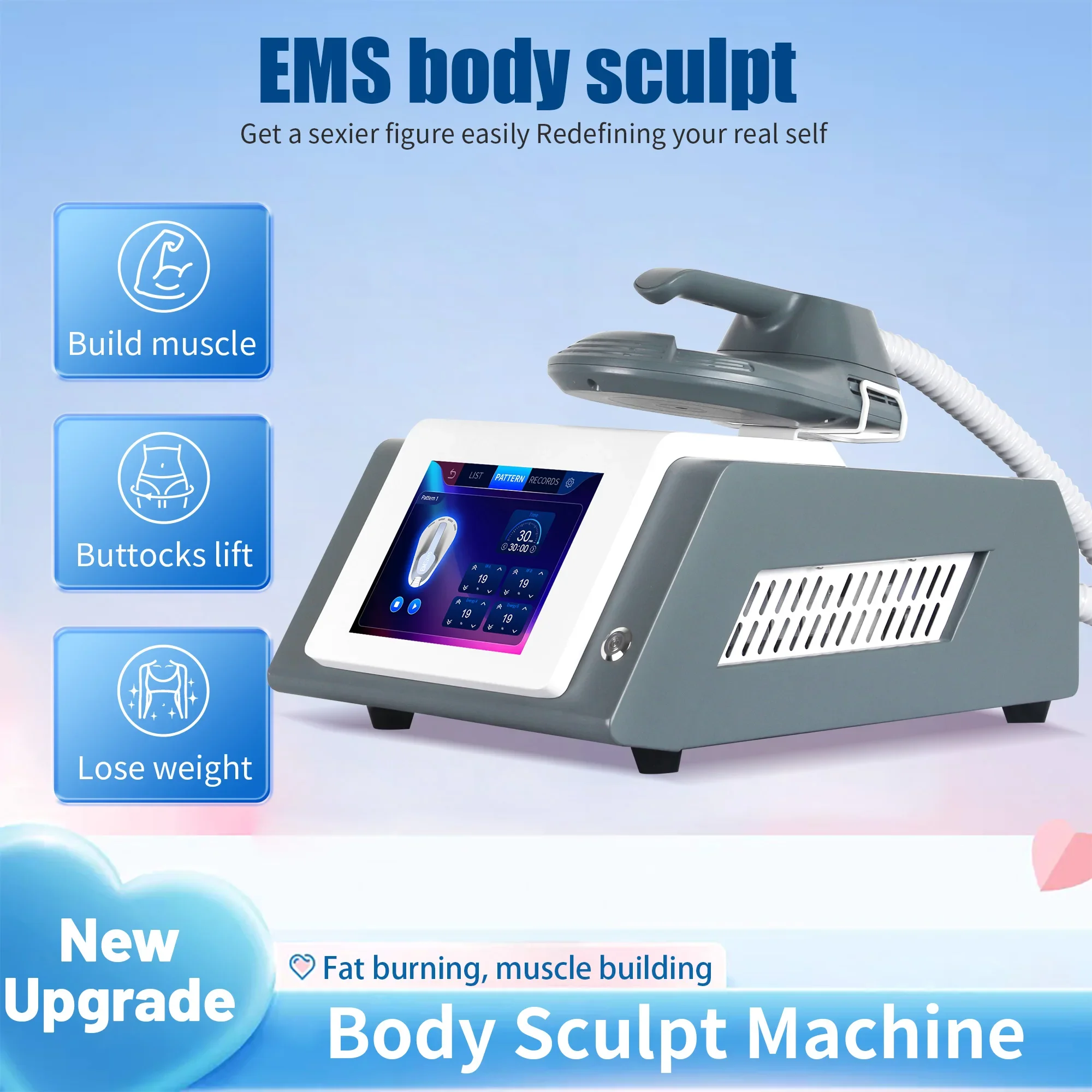 Фото Профессиональный портативный домашний EMS-стимулятор мышц MYOSLIM Neo Ems Zero Mini Shapeshifter для фитнеса и коррекции фигуры №3