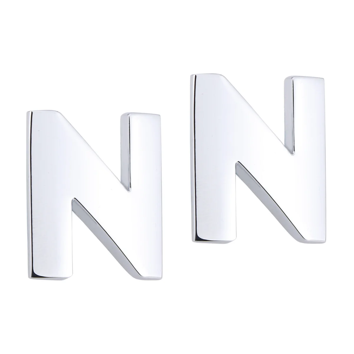 

2 шт., автомобильные наклейки с металлическим алфавитом