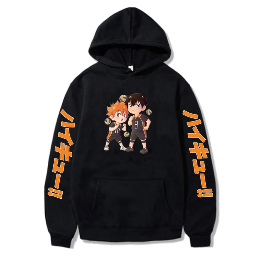 

Пуловер Харадзюку, худи Haikyuu, худи Kageyama Tobio Graphic унисекс, худи с принтом Hinata Shoyo, Повседневная Уличная одежда, Мужская/Женская толстовка