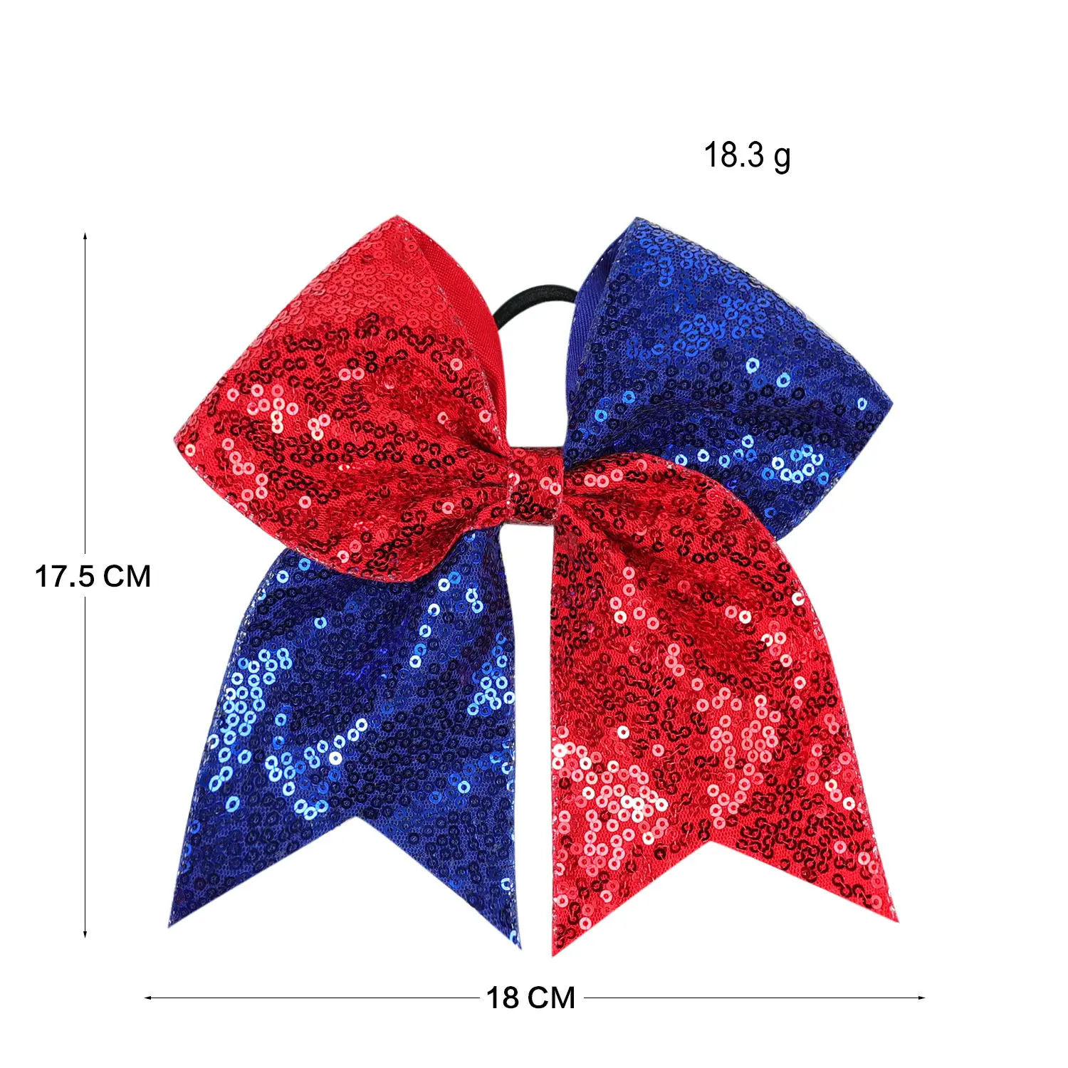 Повязка на голову с бантом и блестками для танцев 7 дюймов