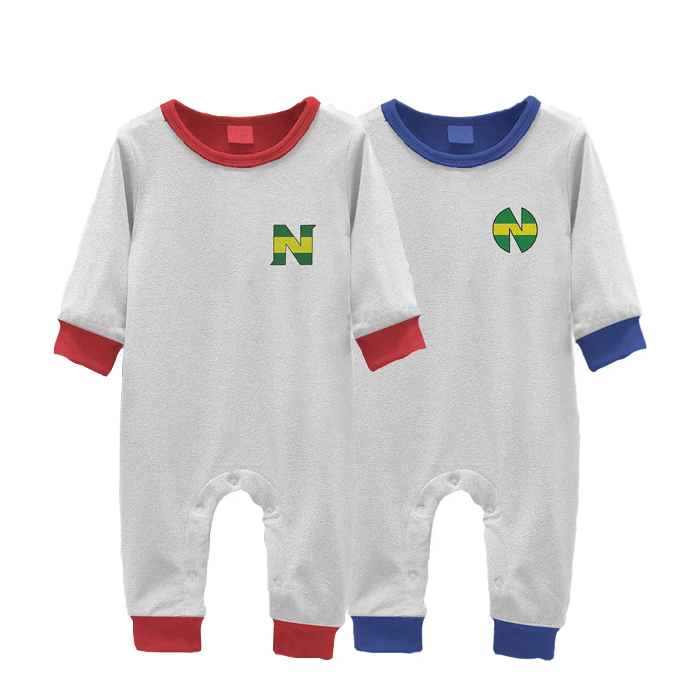 

Football Teen Japanese Anime Peripheral Baby Onesie Harajuku Baby Clothing Blue/Red Can Be Customized Child Name Crawling Suit