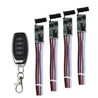 433mhz dc3 6v 24v 1ch led lamp controller micro receiver mini relay wireless rf remote control switch power transmitter