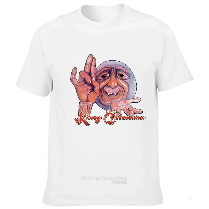 Мужская футболка King Crimson чёрно-белая