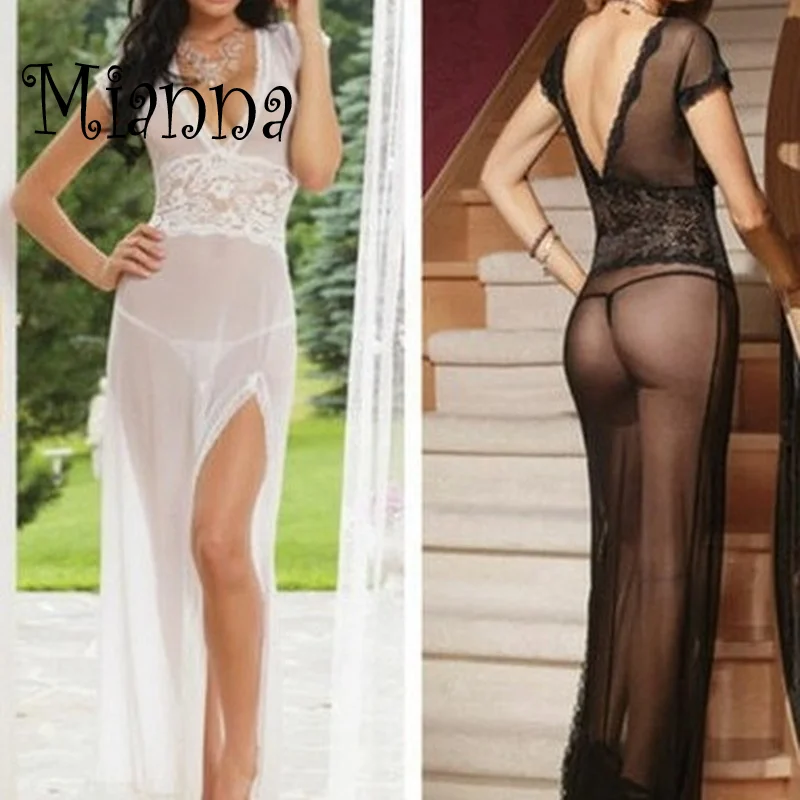 

Sexy Lingerie Tulle Sexy Uniform Temptation Transparent Mesh Nightdress Sexy Nightdress Sexy Dress Uniform Women Lingerie Set