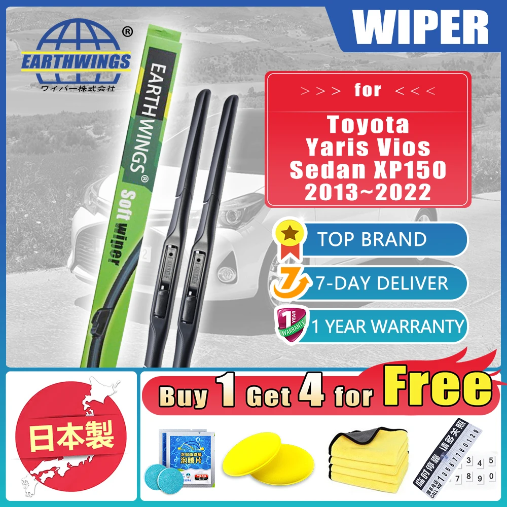 

For Toyota Yaris Vios L Sedan XP150 2013~2019 1.5 G NCP150 2015 Car Front Wiper Blades Blade Windscreen Windshield Accessories