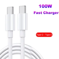 1m2m pd 100w 5a usb type c to type c cable for macbook pro air ipad 2020 samsung xiaomi charger fast charging cable data wire