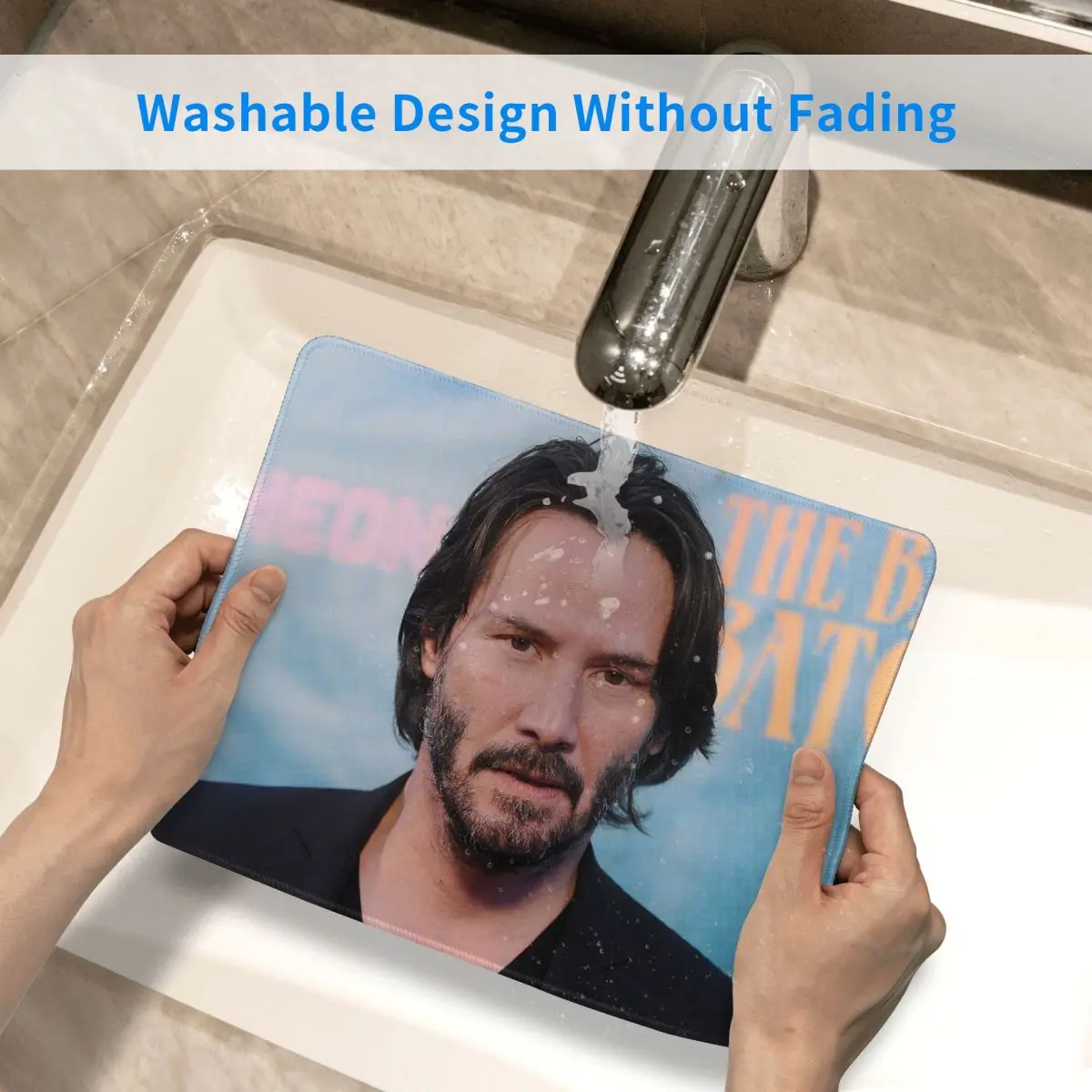 Коврик для мыши Keanu reвс фиксирующей кромкой нескользящий настольный