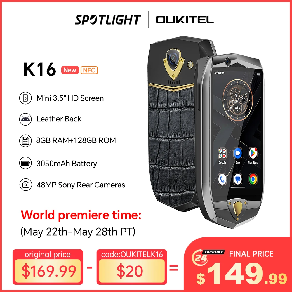 [World Premiere] Oukitel k16 Mini Smartphone 3.5