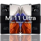 Новый оригинальный смартфон Mi 11 Ultra, 16 ГБ + 512 ГБ, 10 ядер, камера 48 МП, стандартная версия, сотовый телефон Android, мобильные телефоны 6800 мАч