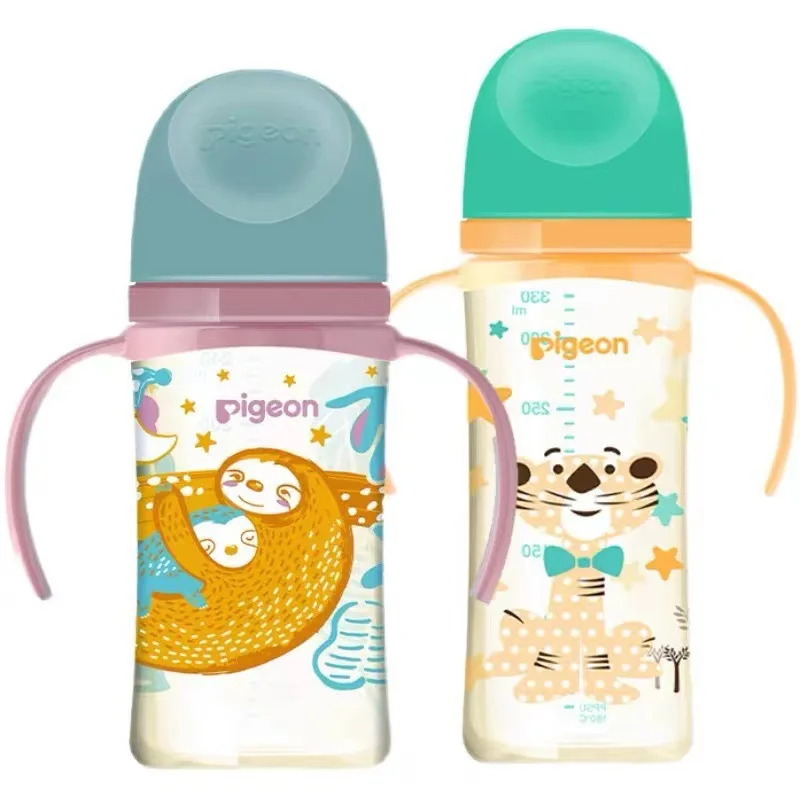 

магазин панды PPSU расписывает молочные бутылки большого калибра двойной рычаг новорожденный естественный, чтобы избежать падения матери вы...